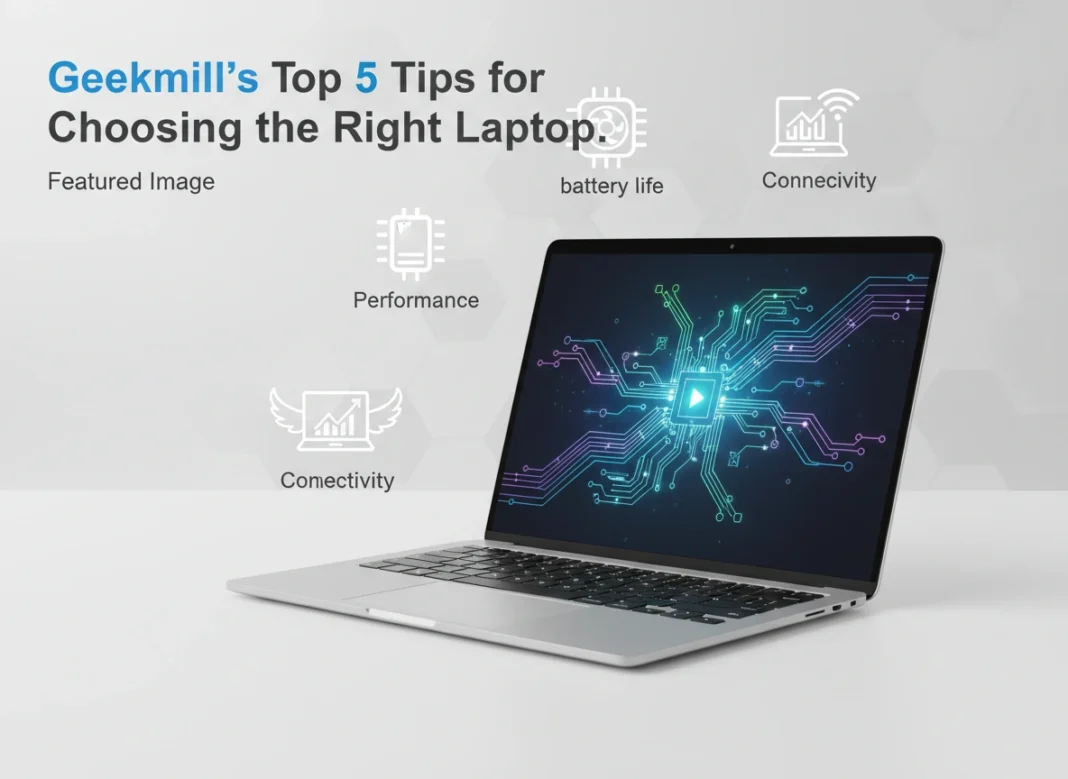Geekmill’s Top 5 Tips for Choosing the Right Laptop