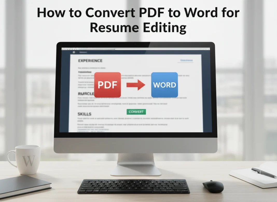 How to Convert PDF to Word for Resume Editing